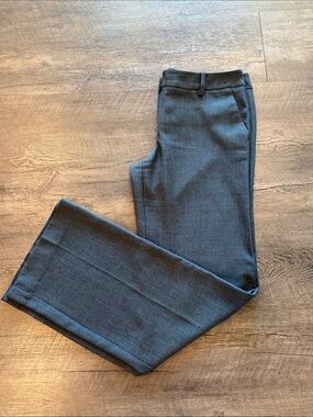 The Limited 10 Long Heathered Navy Blue‎ Wide Leg Dress Pant Slacks